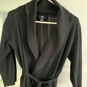 Iz Byer Black sweater with belt
